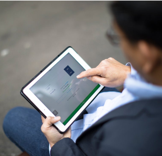 An input form and bank card